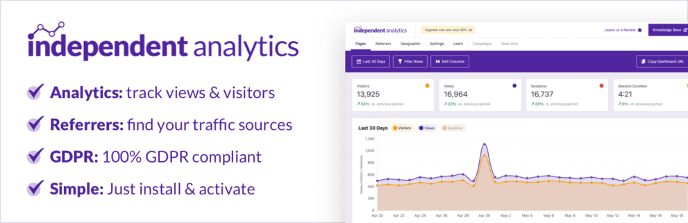 Fixed* Independent Analytics PRO v1.28.2 (Activated, Tested) – Google Analytics Alternative for WordPress