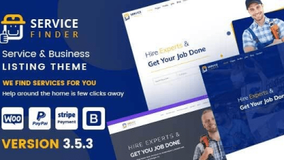 Service Finder v4.0 Provider and Business Listing WordPress Theme