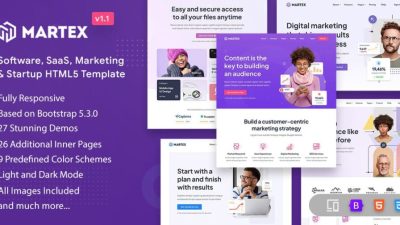 Martex 9 June 2023 – Software, SaaS & Startup HTML5 Template