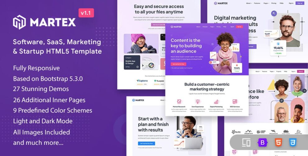 Martex 9 June 2023 – Software, SaaS & Startup HTML5 Template