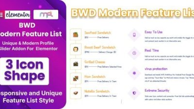 BWD Modern Feature List for Elementor v.1.0