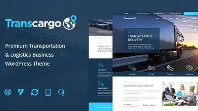 Transcargo v2.8 Transportation WordPress Theme for Logistics [NFIX]