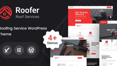 Roofer Roofing Services WordPress Theme + RTL