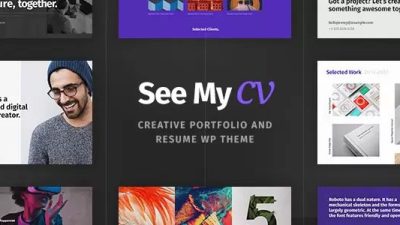 See My CV Nulled Resume & vCard WordPress Theme Free Download