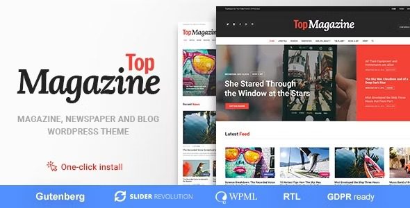 Top Magazine Nulled Blog and News WordPress Theme Free Download