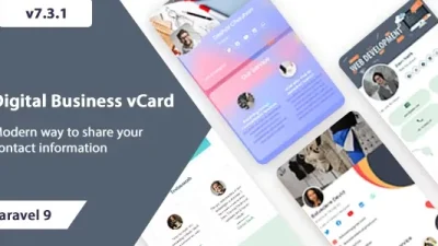 VCard SaaS Digital Business Card Builder SaaS – Laravel VCard Saas v7.7.0