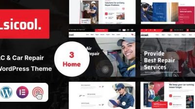Lsicool Nulled AC & Car Repair WordPress Theme Free Download