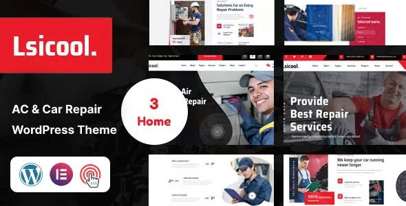 Lsicool Nulled AC & Car Repair WordPress Theme Free Download