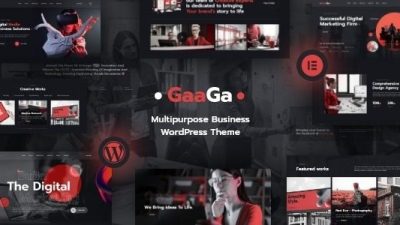 Gaaga v1.0.4 Creative Agency WordPress Theme