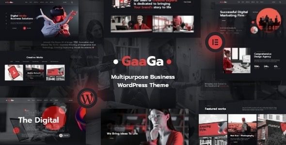 Gaaga v1.0.4 Creative Agency WordPress Theme