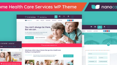 NanoCare Nulled Home Health Care, Medical Care WordPress Theme Free Download