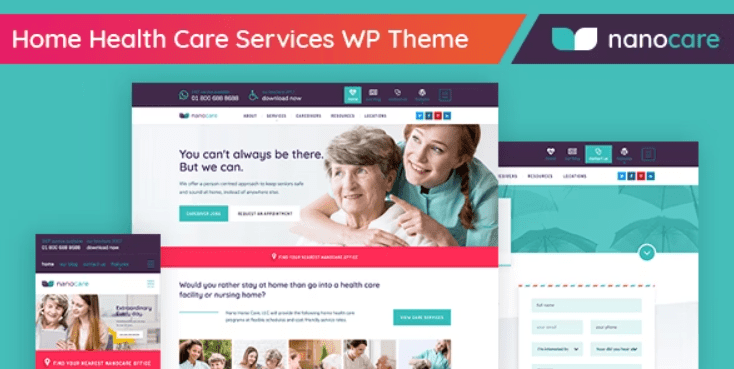 NanoCare Nulled Home Health Care, Medical Care WordPress Theme Free Download