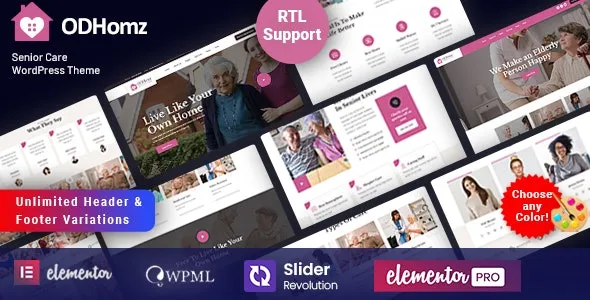Odhomz – Senior Elderly Care WordPress Theme v1.4