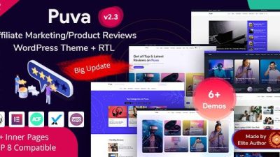 Puva – Online Blogging & Affiliate Product Reviews WordPress Theme v2.3