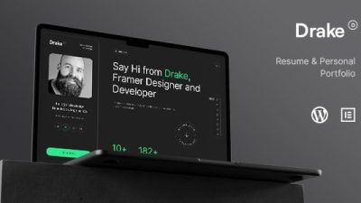 Drake v3.0.1 Personal Portfolio WordPress Theme