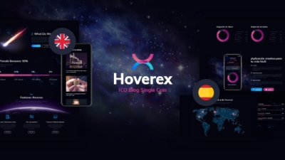 Hoverex 1.5.5 Cryptocurrency & ICO WordPress Theme + Spanish