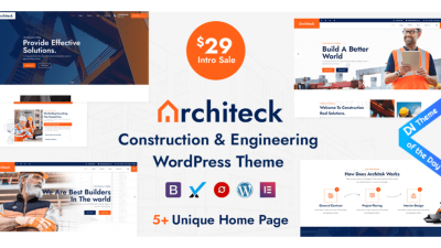 Architeck v1.5 Construction WordPress Theme