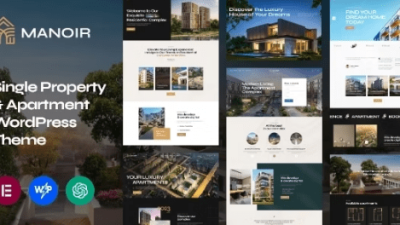 Manoir Single Property & Apartment WordPress Theme Free Download