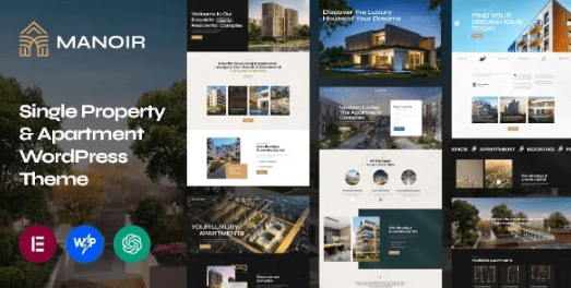 Manoir Single Property & Apartment WordPress Theme Free Download