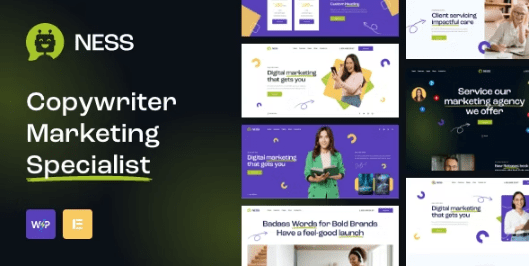Ness Marketing Agency & SMM WordPress Theme Free Download