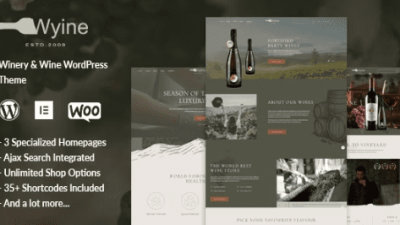 Wyine Wine Shop Theme Free Download