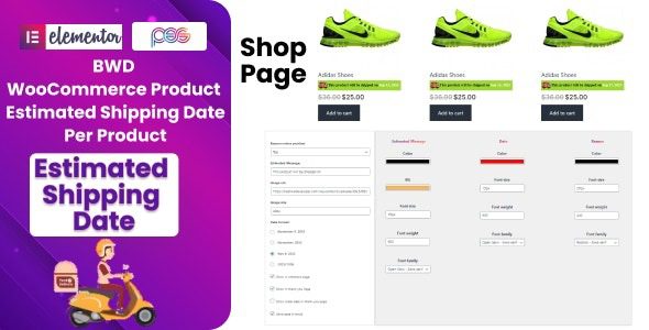 BWD Product Estimated Shipping Date For WooCommerce v.1.0
