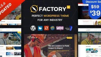 Factory Plus Nulled Industry and Construction WordPress Theme Free Download