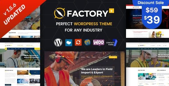 Factory Plus Nulled Industry and Construction WordPress Theme Free Download
