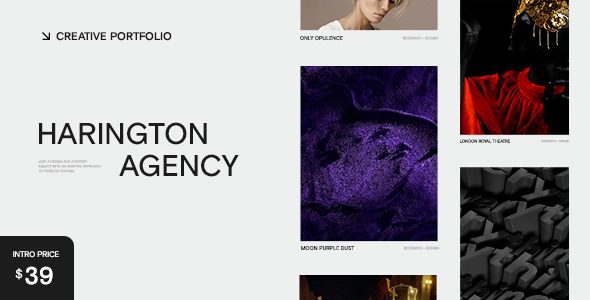 Harington Nulled Creative Portfolio Theme Free download