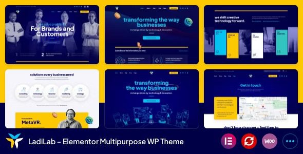 LadiLab Elementor Multipurpose WordPress Theme Free Download
