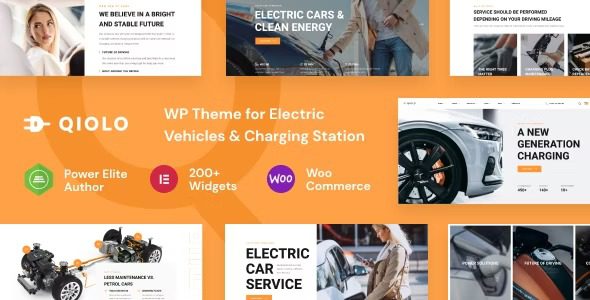 Qiolo Vehicle & EV Charging WordPress Theme Free Download
