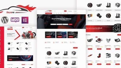 Sayara v1.2.2 Auto Parts Store WooCommerce WordPress Theme [Activated]