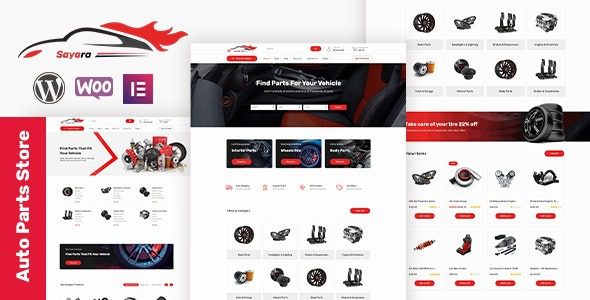 Sayara v1.2.2 Auto Parts Store WooCommerce WordPress Theme [Activated]