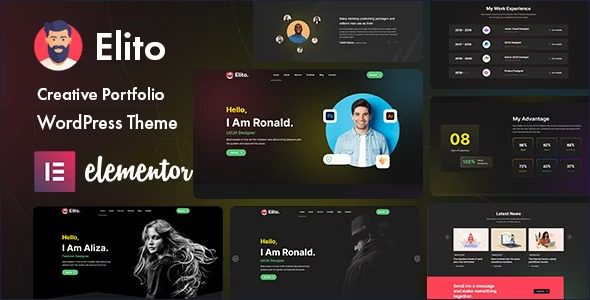 Elito Creative Portfolio WordPress Theme Free Download