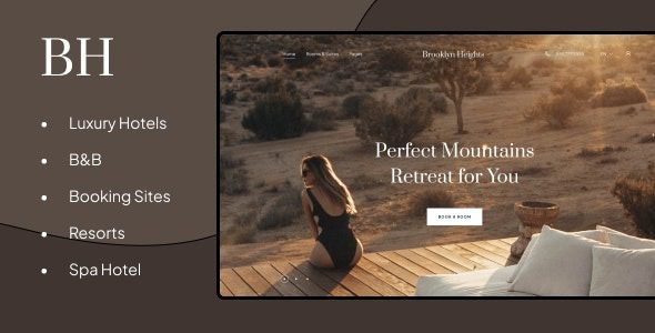 Brooklyn Heights v.1.2.0 – Booking WordPress Theme