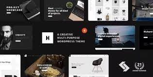 Heli v6.1.7 Minimal Creative Black and White WordPress Theme