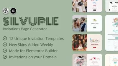 Silvuple Nulled Online Invitations Maker (Addon For Elementor) Free Download