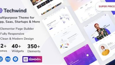 Techwind v1.0.1 Multipurpose Landing WordPress Theme