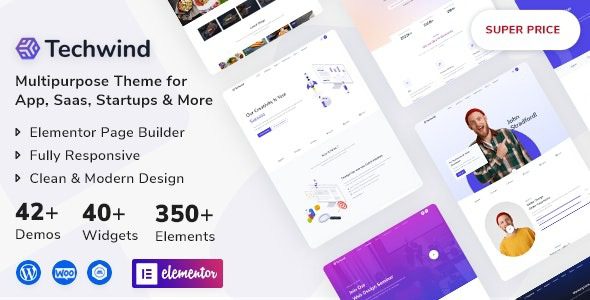 Techwind v1.0.1 Multipurpose Landing WordPress Theme