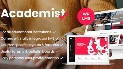 Academist v1.13 (Activated) Education & Learning Management System Theme
