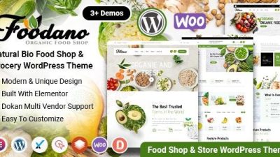 Foodano v1.0 Natural Food Shop WordPress Theme