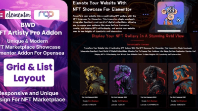 NFT Artisty Pro v1.0 (OpenSea NFT Marketplace)