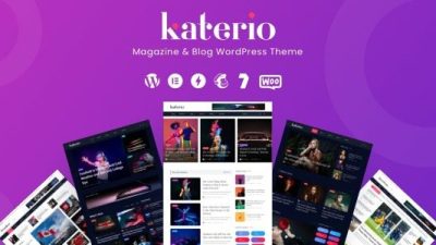 Katerio Nulled Magazine & Blog WordPress Theme Free Download
