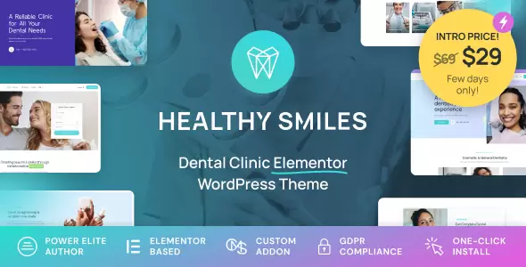Healthy Smiles v1.1.0 – Dental WordPress Theme
