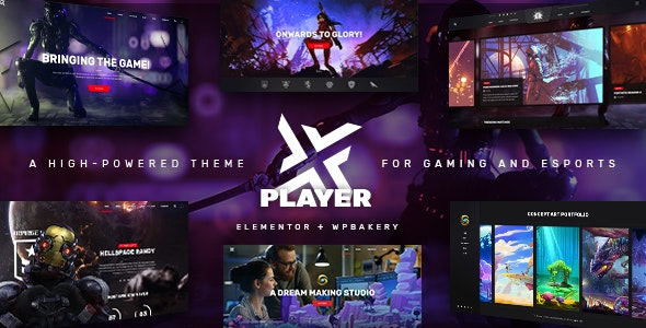 PlayerX v2.1 Gaming and eSports Theme