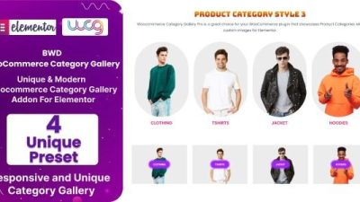 BWD WooCommerce Category Gallery Addon For Elementor v.1.0