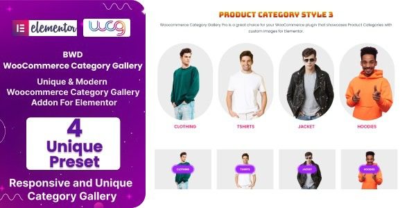 BWD WooCommerce Category Gallery Addon For Elementor v.1.0