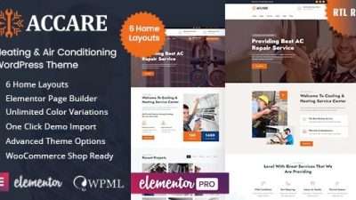 Accare v.1.2 Heating & Air Conditioning WordPress Theme