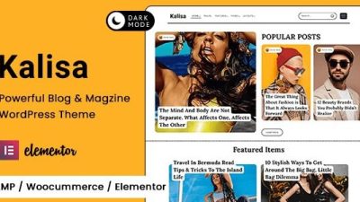 Kalisa v1.5 Blog & Magazine WordPress Theme