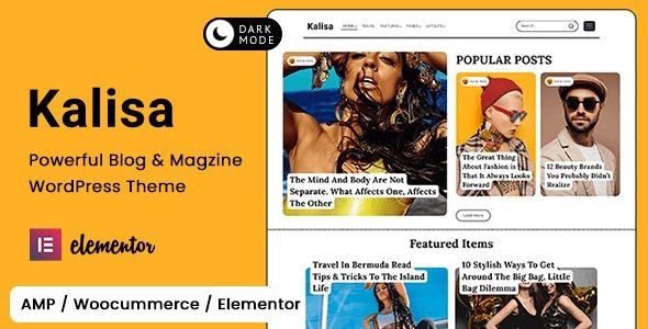 Kalisa v1.5 Blog & Magazine WordPress Theme